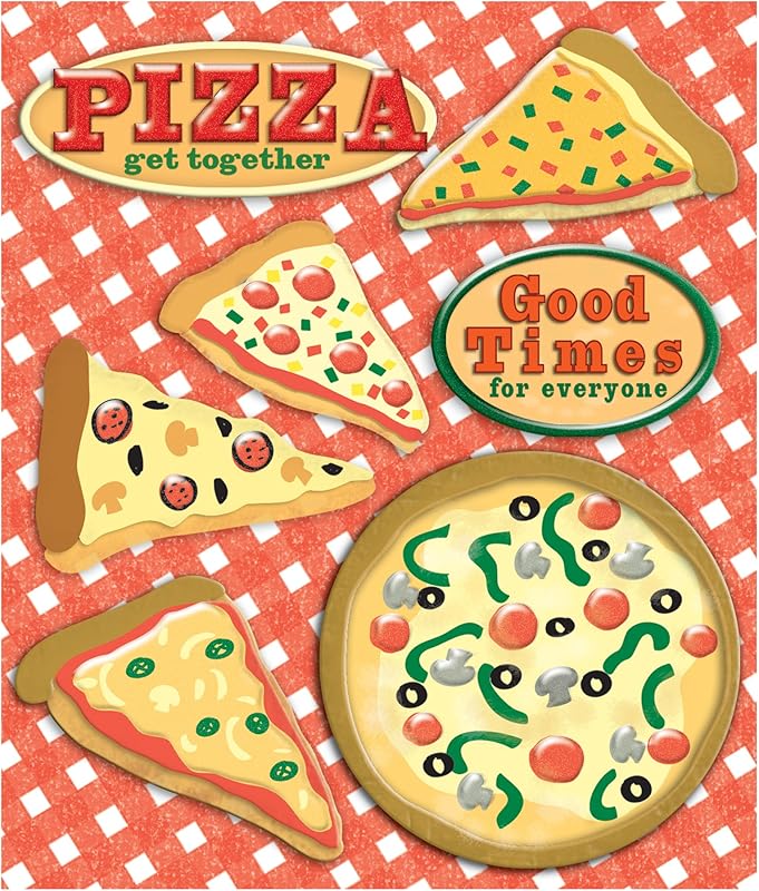 K&Company Pizza Sticker Medley